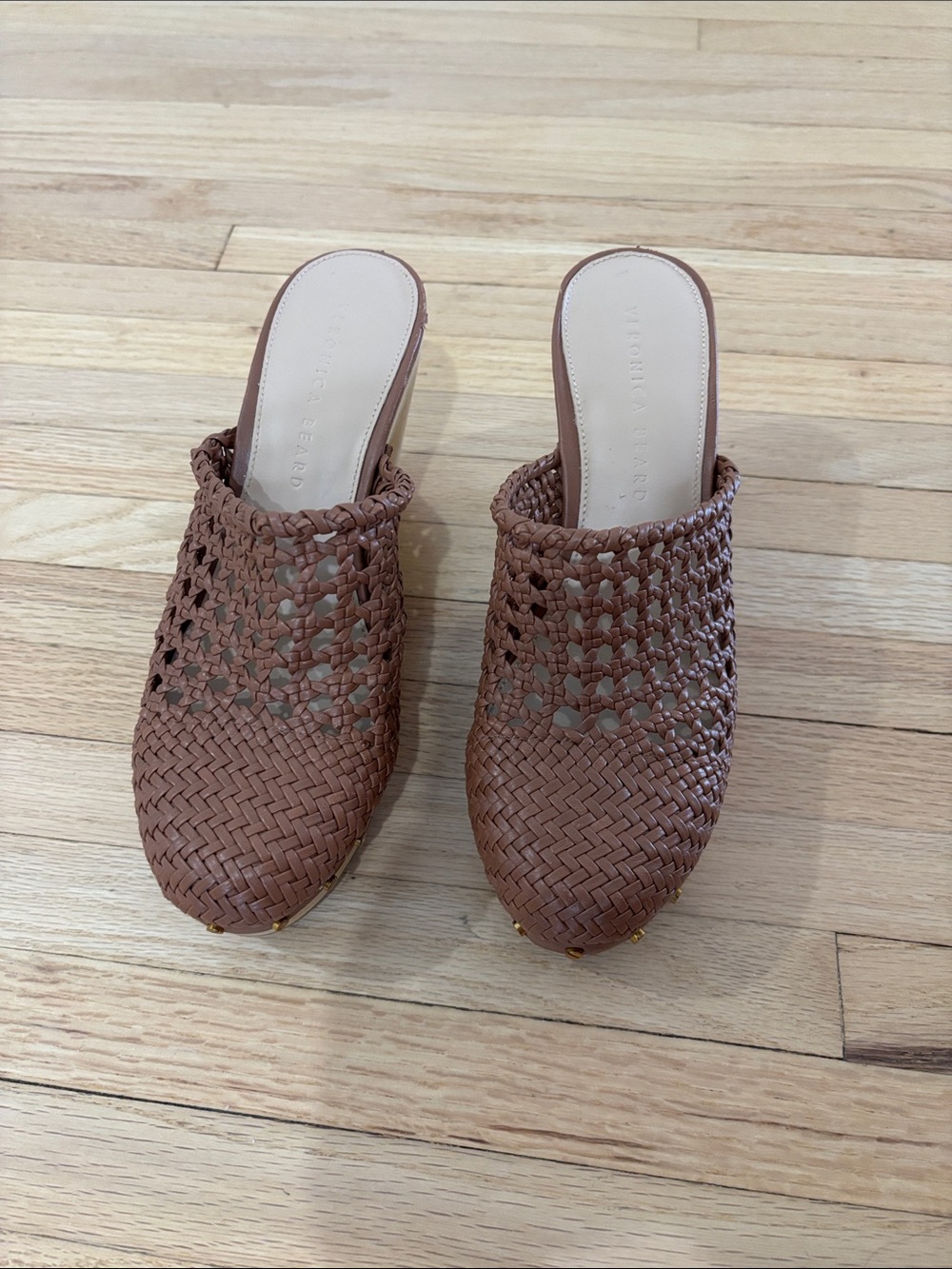 Veronica Beard Hardie Woven Clogs